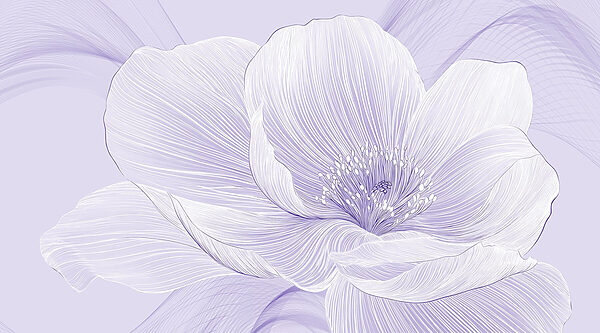 Fiore delicato con dettagli fluidi Fiore delicato con dettagli fluidi