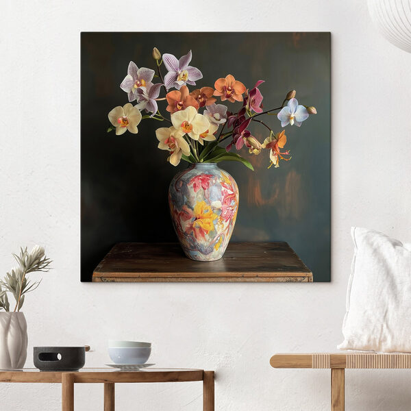 Quadri Quadri Vaso con fiori colorati (COD: s42046)