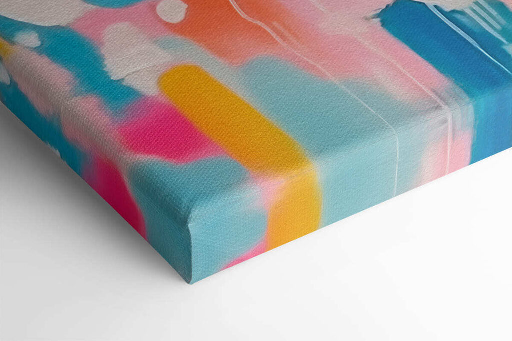 Colorful paint splatter on a white surface Colorful paint splatter on a white surface