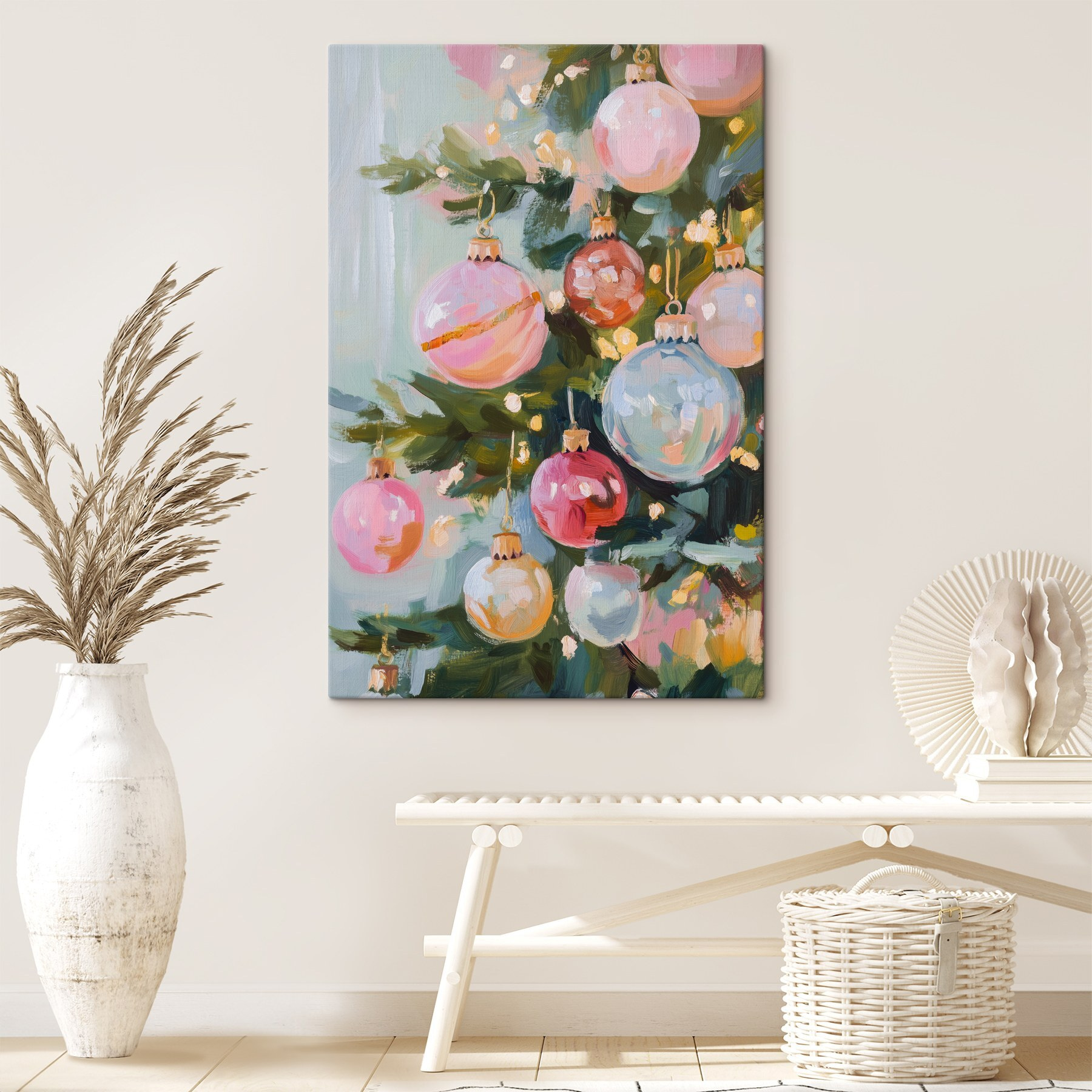 Painting of a christmas tree