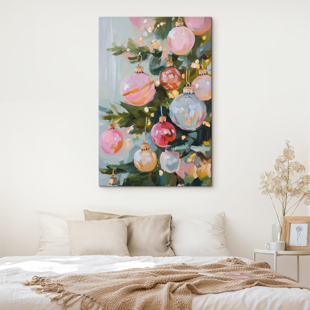 Painting of a christmas tree