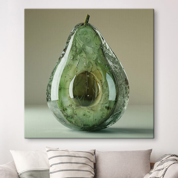 Quadri Quadri Interpretazione artistica di un avocado maturo (COD: s42068)