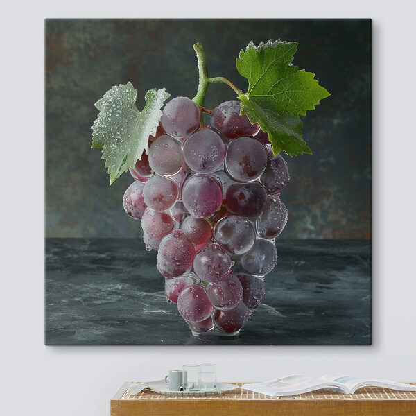 Bunch of grapes with water droplets on top Bunch of grapes with water droplets on top
