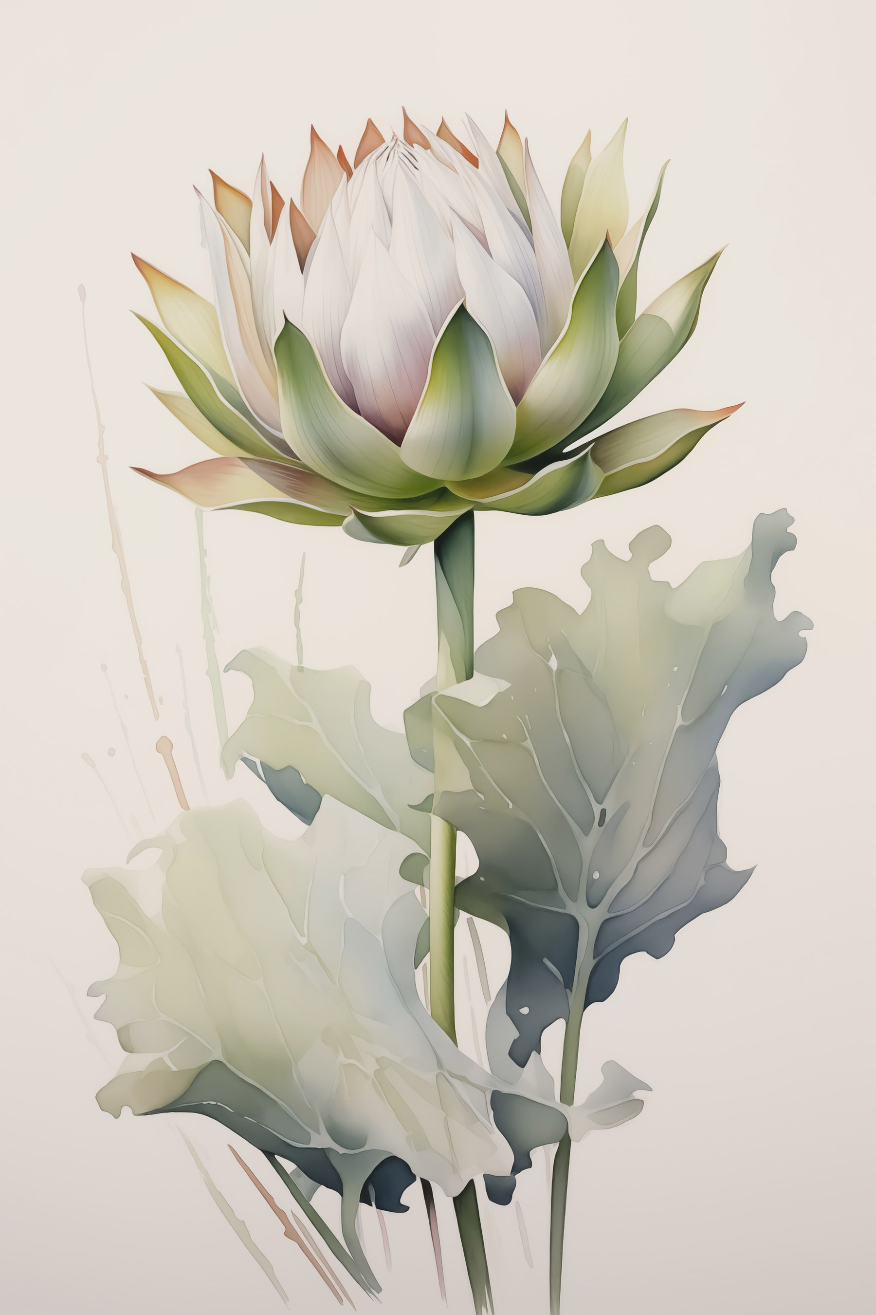 Painting of a flower Painting of a flower