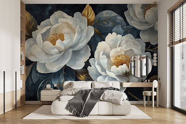 Eleganti fioriture su sfondo scuro. Eleganti fioriture su sfondo scuro.