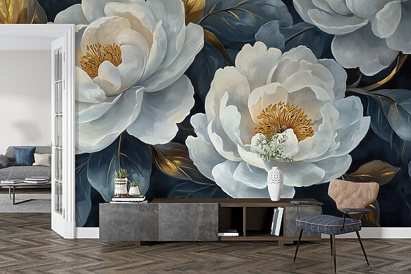 Eleganti fioriture su sfondo scuro. Eleganti fioriture su sfondo scuro.