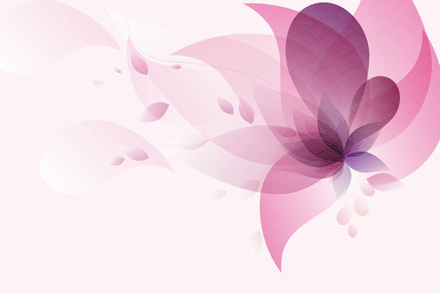 Carta da parati Fiore rosa e viola - immagine 3