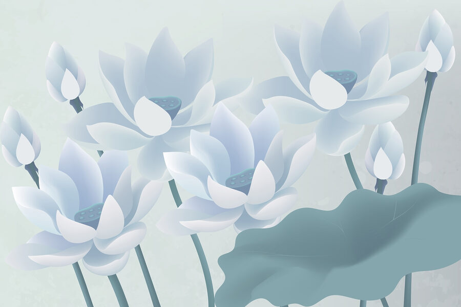 Gruppo di fiori bianchi