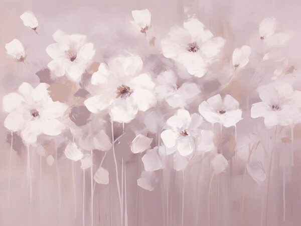 Pittura di fiori bianchi Pittura di fiori bianchi