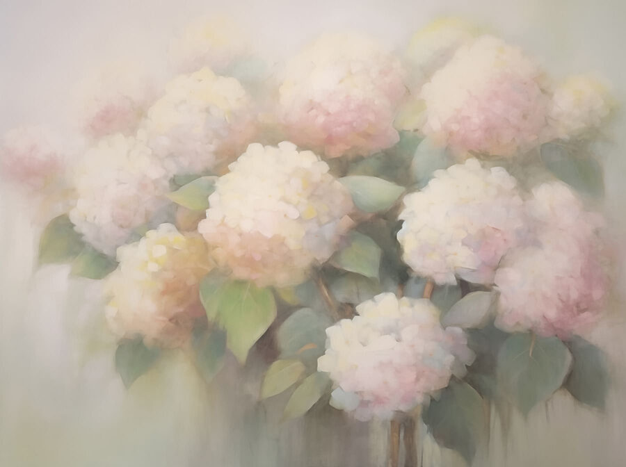 Pittura di fiori su sfondo bianco Pittura di fiori su sfondo bianco