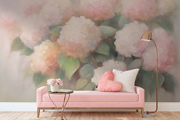 Pittura di fiori su sfondo bianco Pittura di fiori su sfondo bianco
