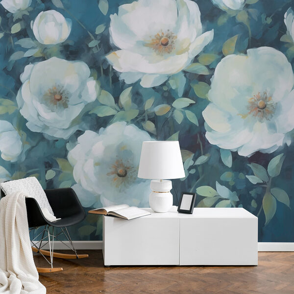 Pittura di fiori bianchi Pittura di fiori bianchi