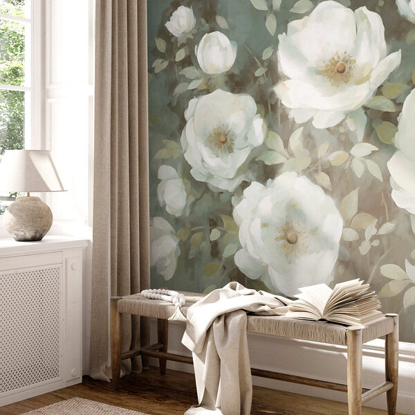 Pittura di fiori bianchi Pittura di fiori bianchi