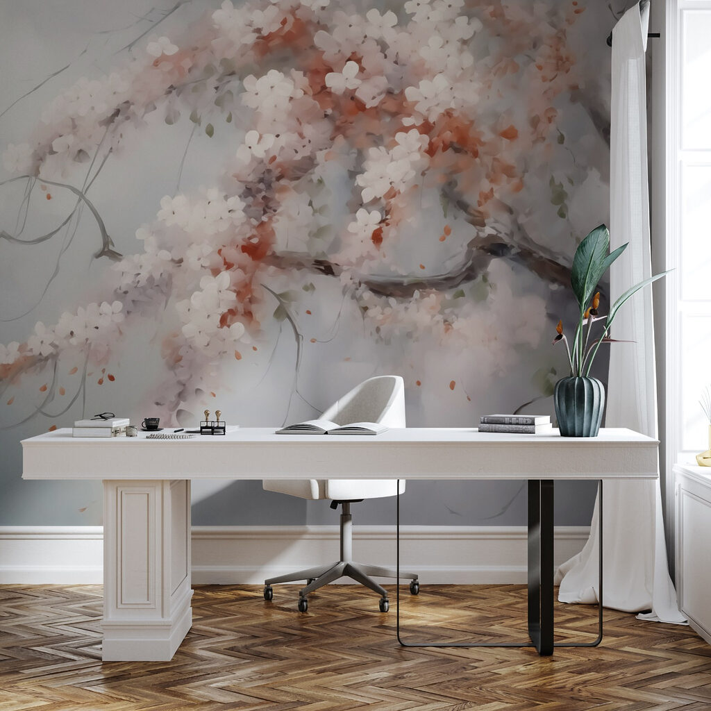 Tree with white flowers