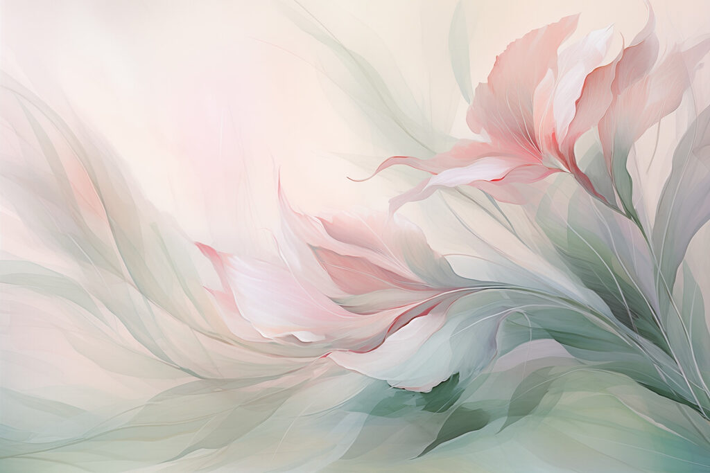 Pittura di fiori e foglie Pittura di fiori e foglie