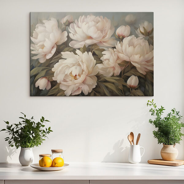 Painting of white flowers