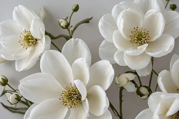 Group of white flowers