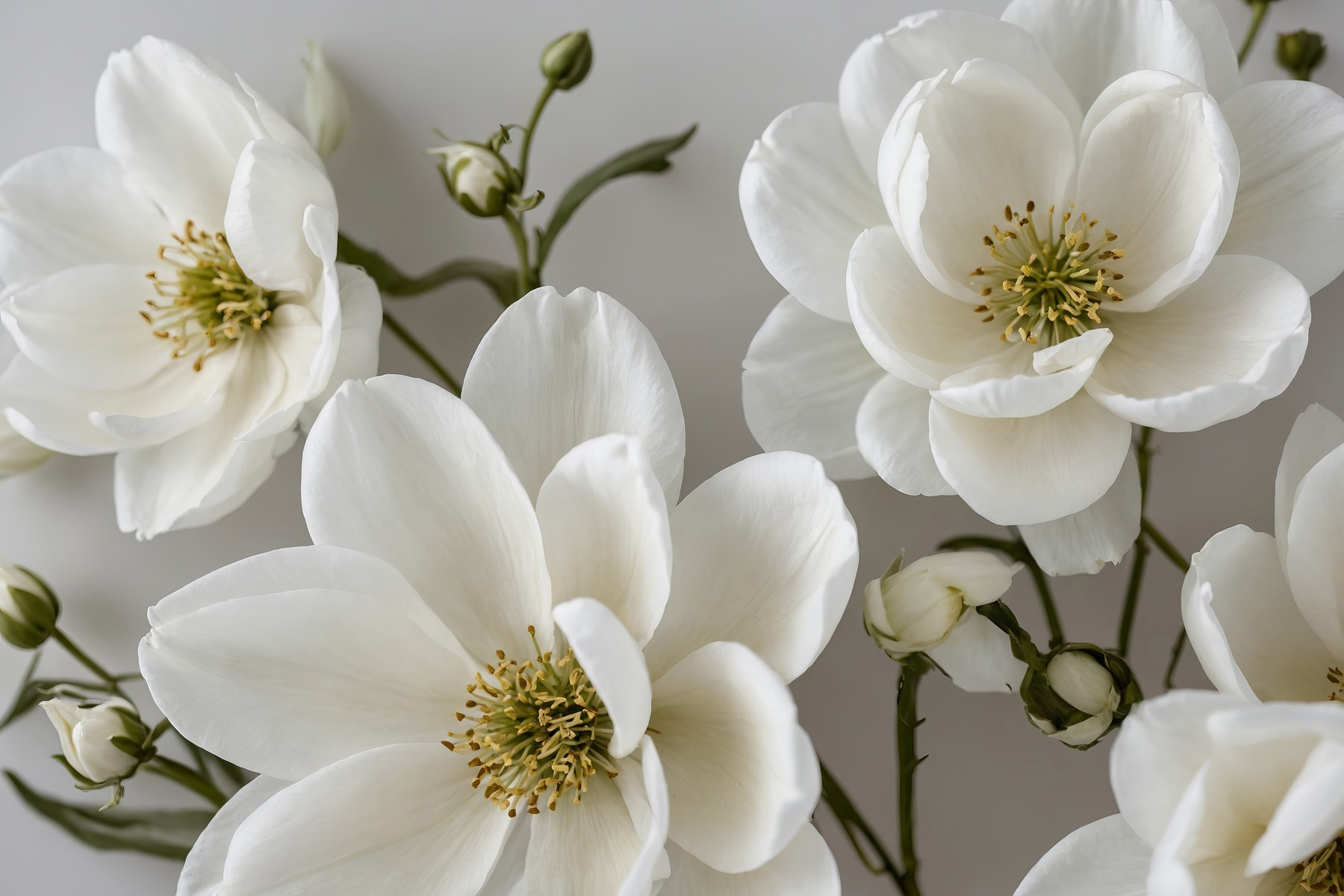 Group of white flowers