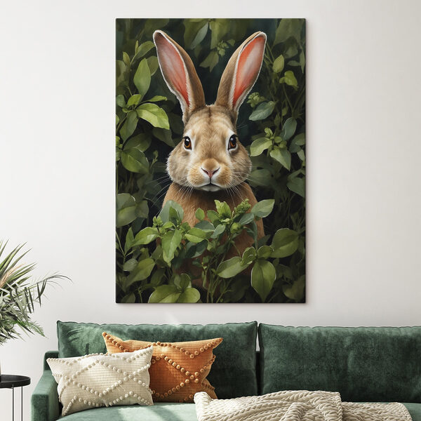 Rabbit in the bushes Rabbit in the bushes