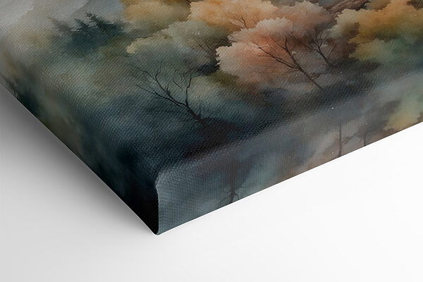 Watercolor painting of trees and mountains Watercolor painting of trees and mountains