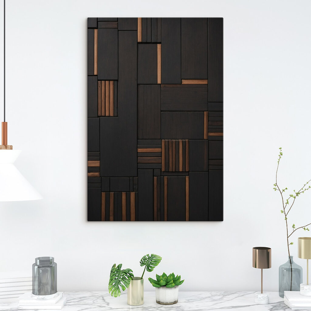 Black and brown wood wall Black and brown wood wall