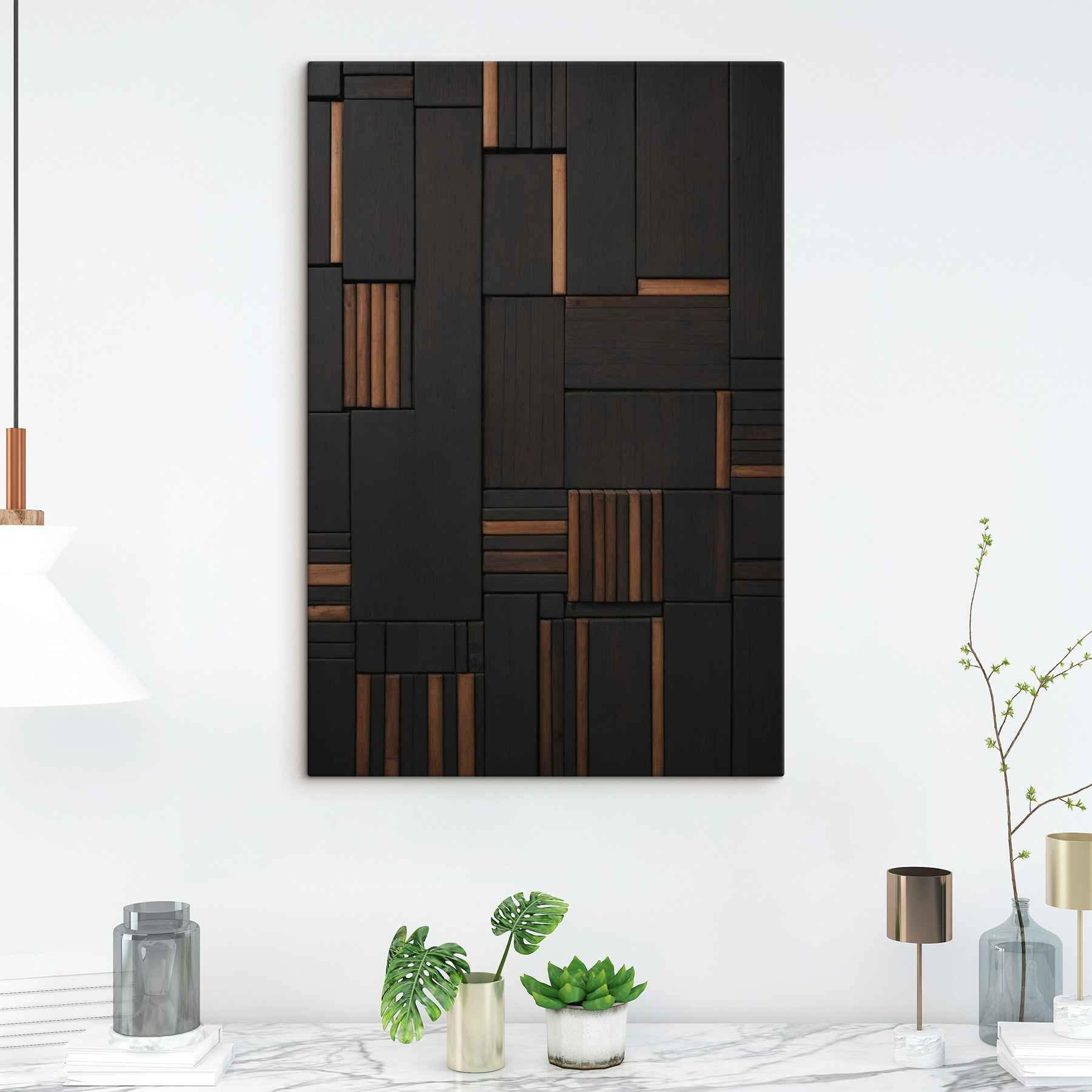 Black and brown wood wall Black and brown wood wall