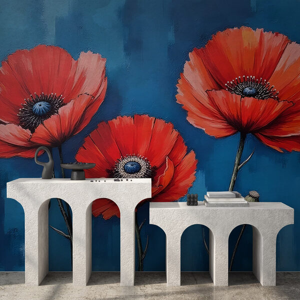 Pittura di fiori rossi Pittura di fiori rossi