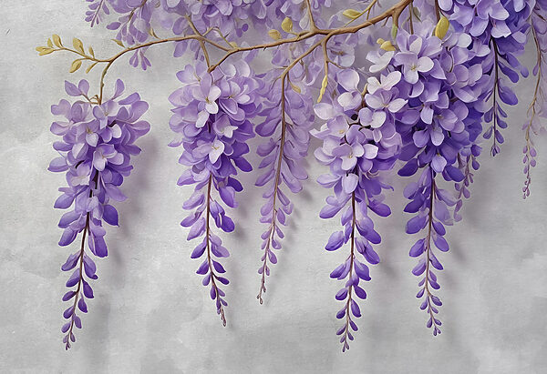 Ramo con fiori viola Ramo con fiori viola