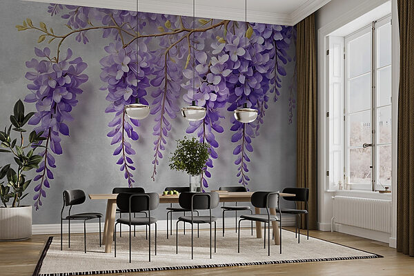 Ramo con fiori viola Ramo con fiori viola