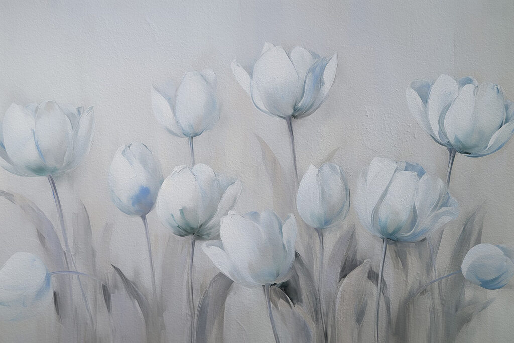 Pittura di fiori bianchi Pittura di fiori bianchi
