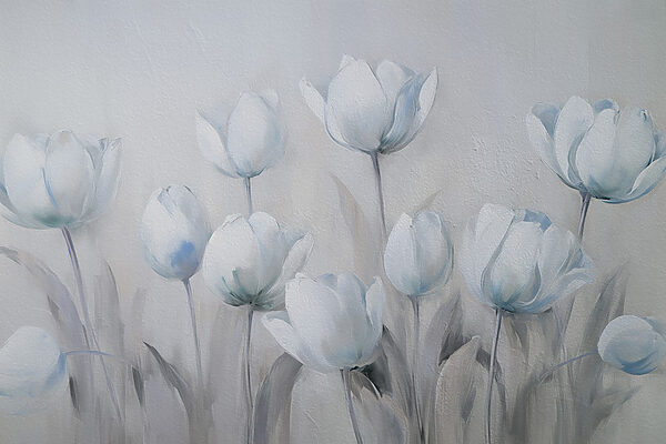 Pittura di fiori bianchi Pittura di fiori bianchi