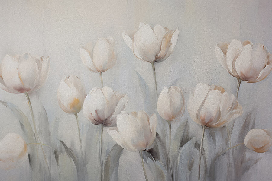 Pittura di fiori bianchi Pittura di fiori bianchi