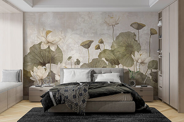 Delicate flowers in serene harmony