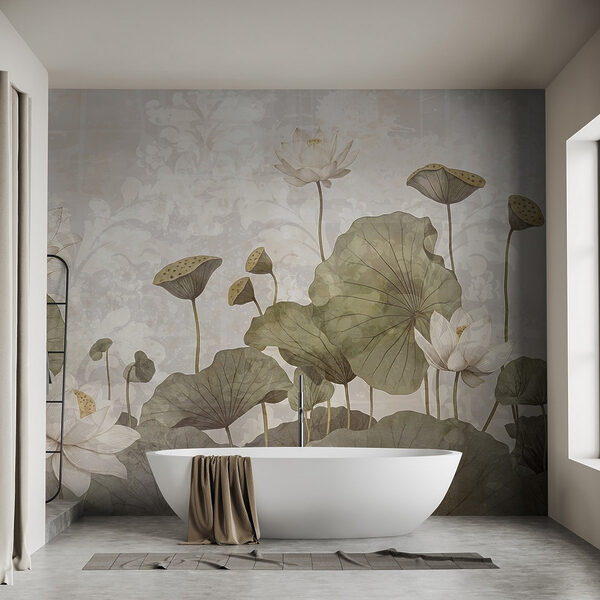 Delicate flowers in serene harmony