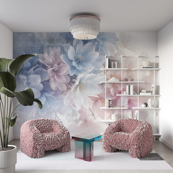 Mazzo di fiori su una superficie bianca Mazzo di fiori su una superficie bianca