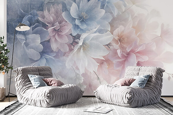Mazzo di fiori su una superficie bianca Mazzo di fiori su una superficie bianca