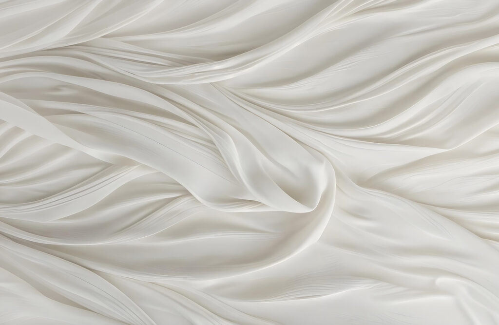Tessuto bianco con pieghe Tessuto bianco con pieghe