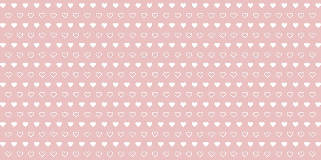 Motivo di cuori bianchi su sfondo rosa Motivo di cuori bianchi su sfondo rosa