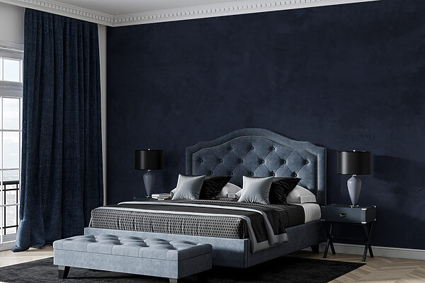 Parete blu scuro con striature bianche Parete blu scuro con striature bianche