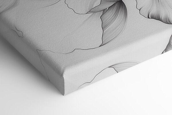 Elegant floral design in monochrome hues