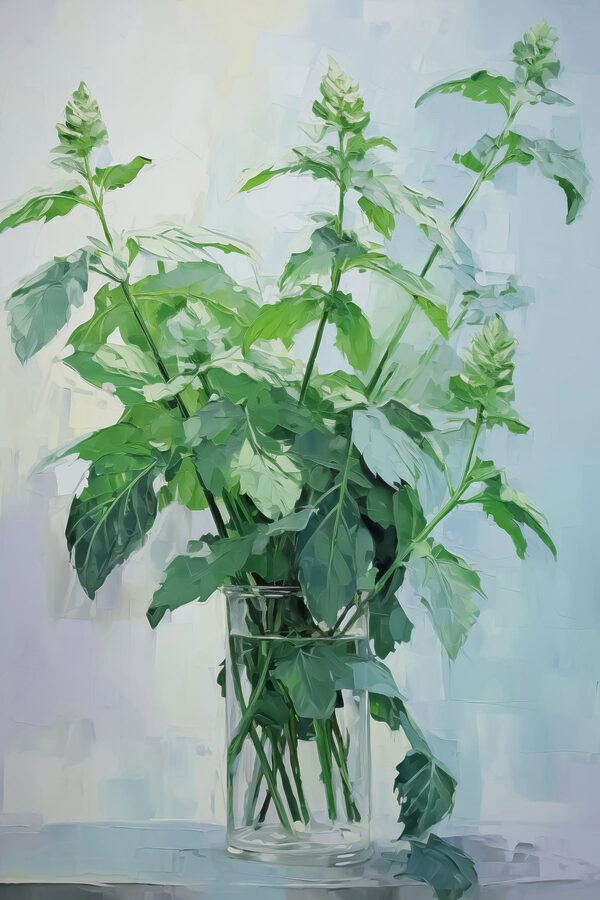 Plant in a glass vase Plant in a glass vase