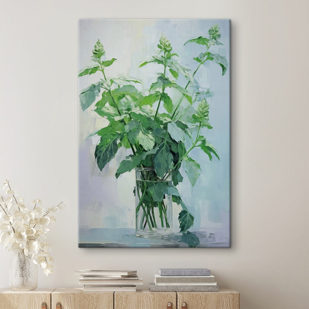Plant in a glass vase Plant in a glass vase