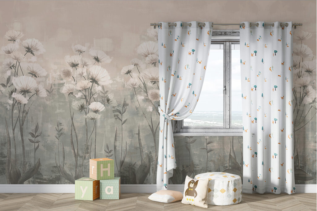 Delicate blossoms in soft tones
