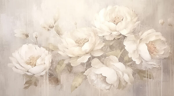 Pittura di fiori bianchi Pittura di fiori bianchi