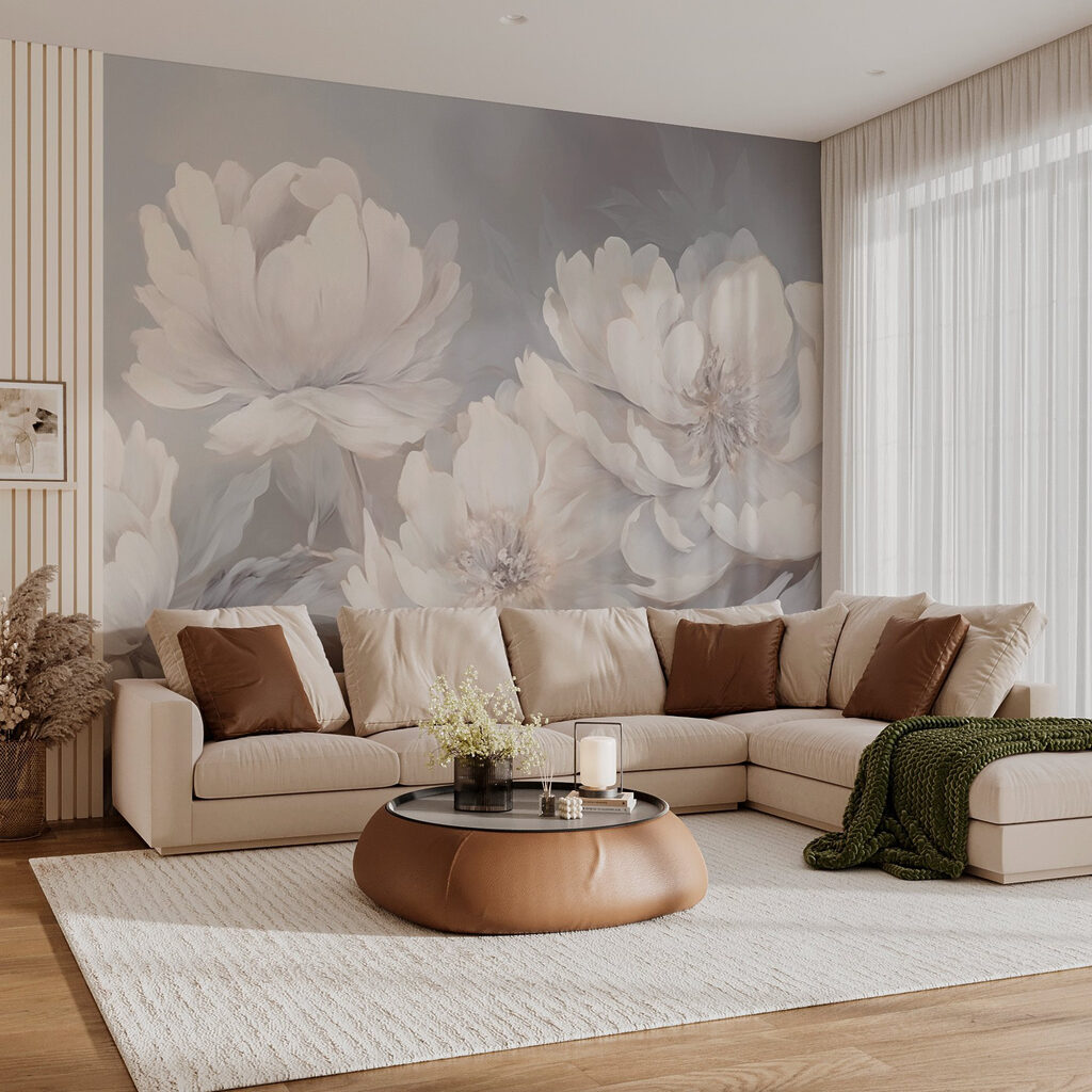 Delicate blossoms in soft hues