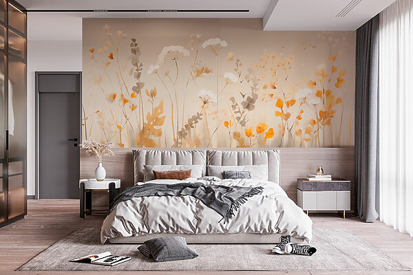 Pittura di fiori e foglie Pittura di fiori e foglie