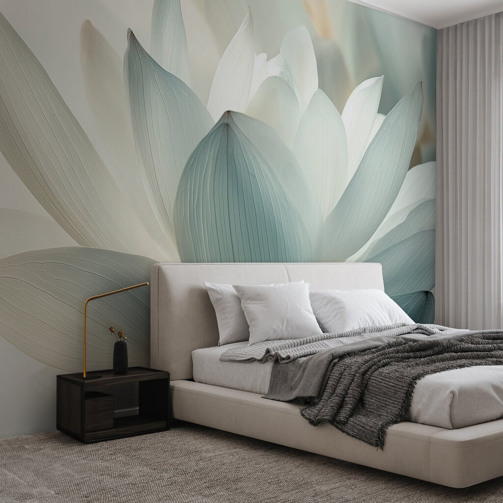 Delicate petals in soft pastel hues