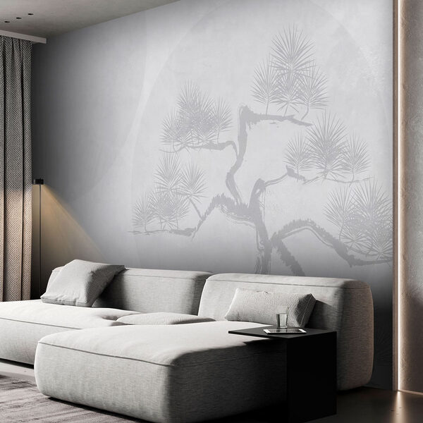 Sfondo bianco con albero Sfondo bianco con albero