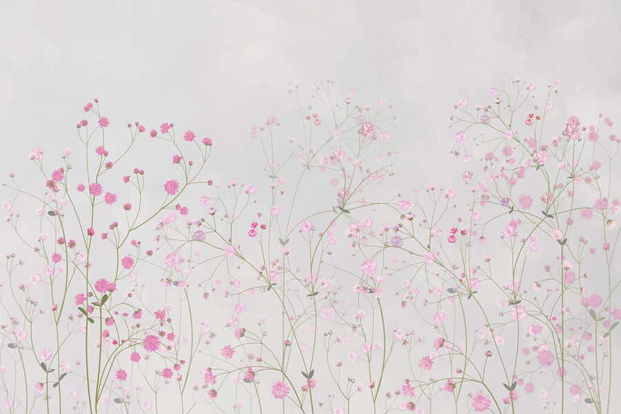 Gruppo di fiori rosa