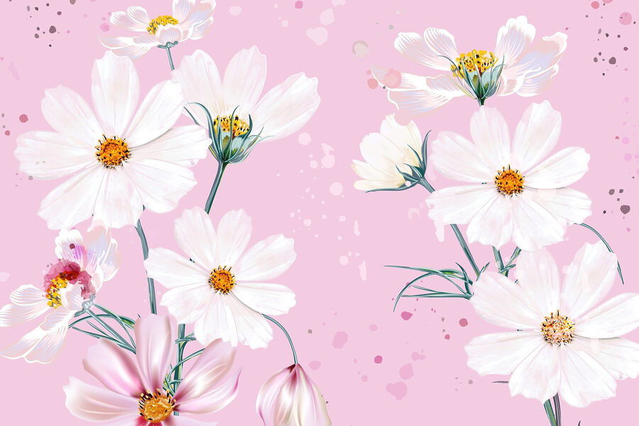 Gruppo di fiori bianchi